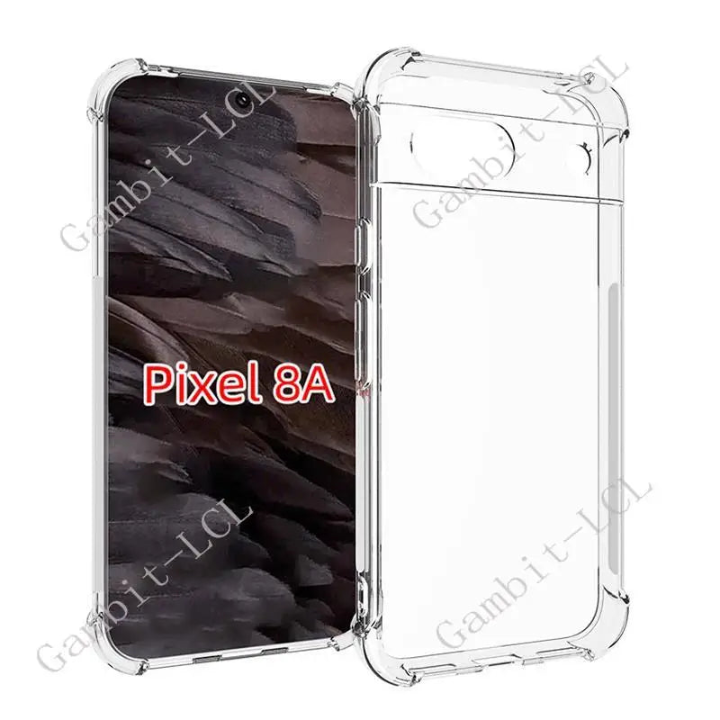 Stoßfeste TPU-Hülle mit Ringhalter für Pixel 8a