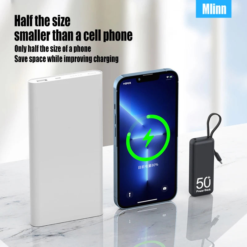 5000mAh Tragbare Powerbank mit Kabel