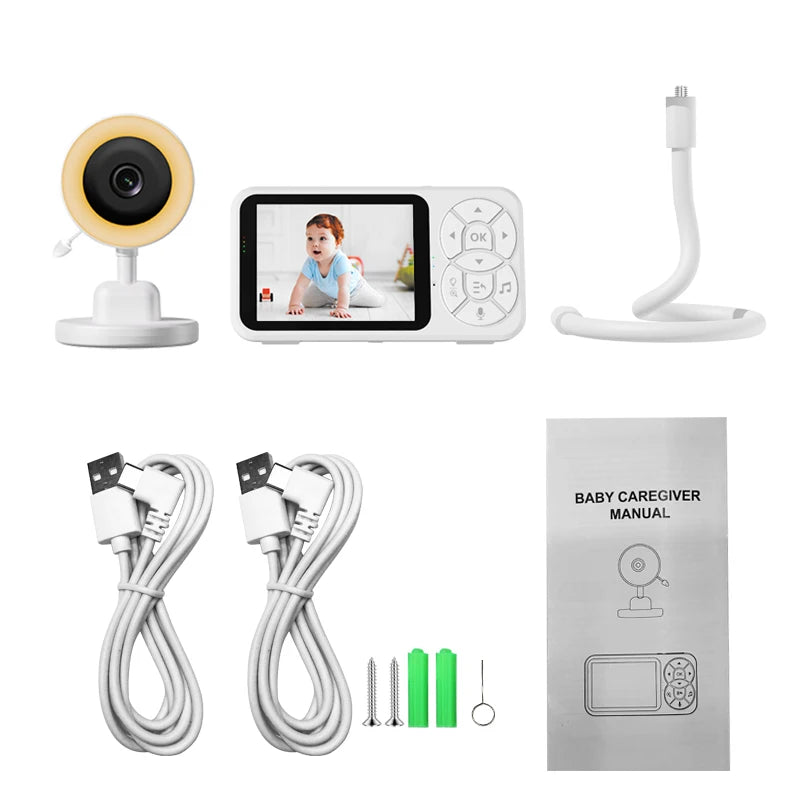 3,5 Zoll Baby Monitor RGB Nachtlicht Nachtsicht