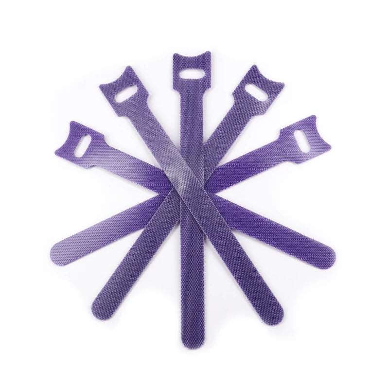 Lila Nylon Kabelbinder Set – Wiederverwendbare Riemen