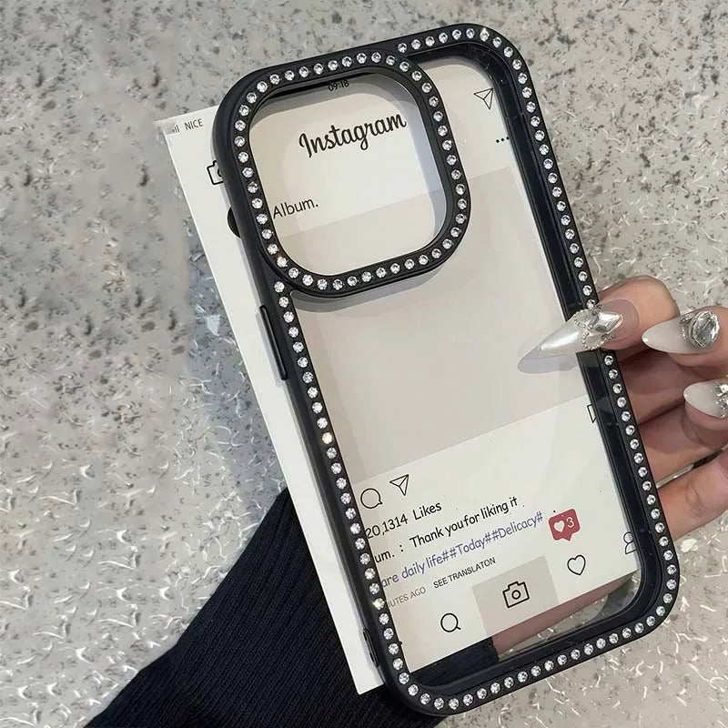 Luxus Glitzer Hülle mit Strass für iPhone 17