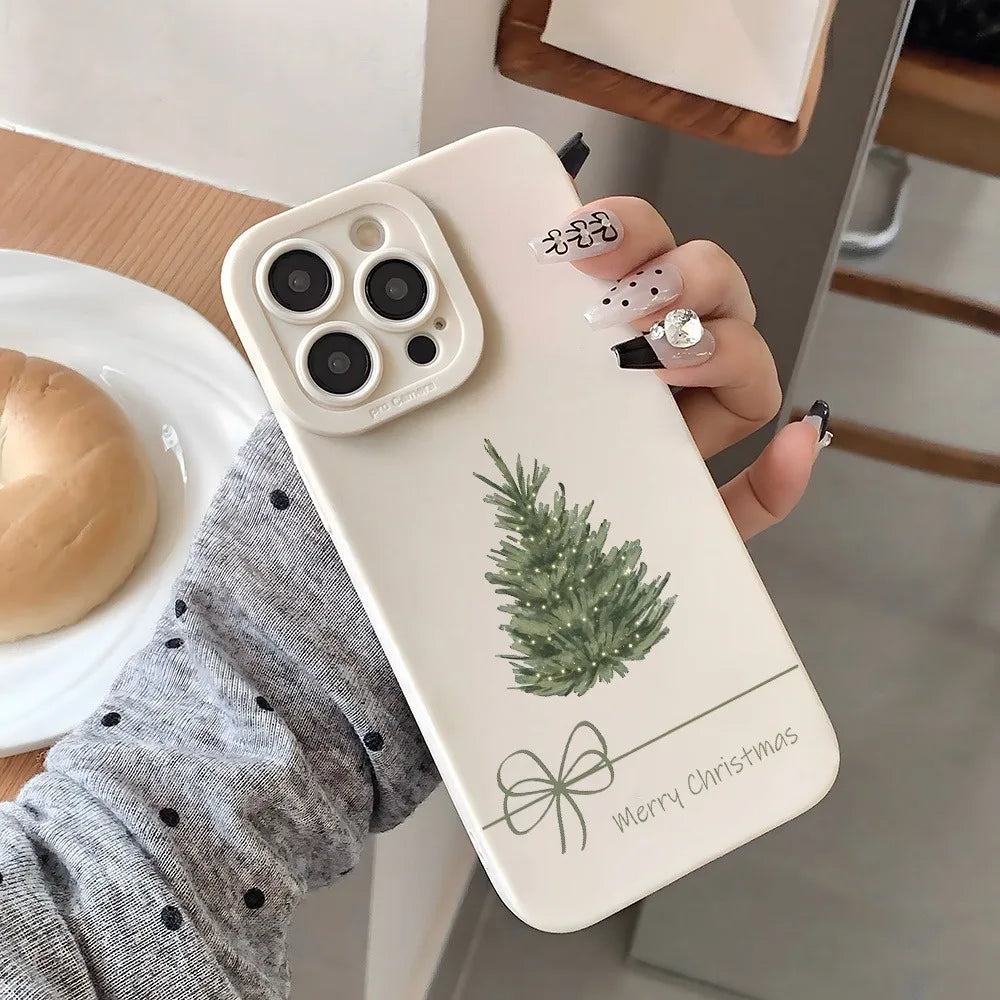 Weihnachts TPU Hülle Grün für iPhone 17 Pro Max