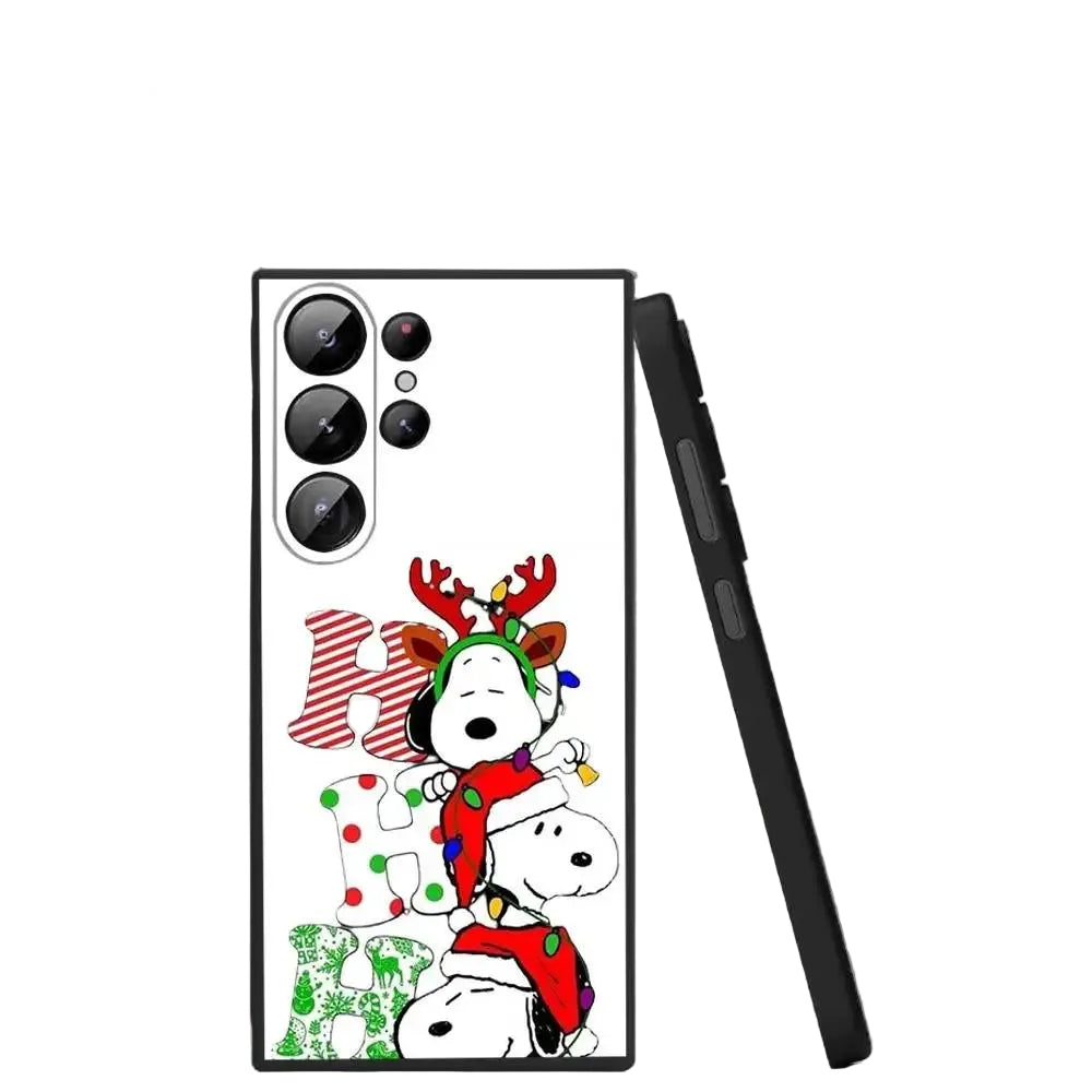 Cartoon Snoopy Weihnachts Handyhülle für Samsung S25