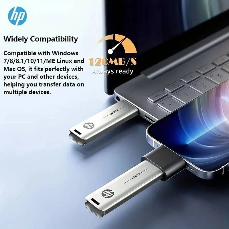 HP USB-Flash-Laufwerk 3.2, 32GB, 64GB, Metall