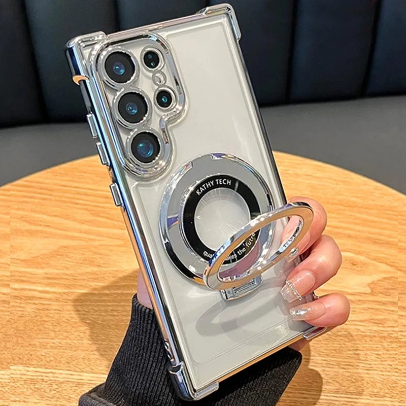 Samsung Luxus Magnet Hülle mit Ständer