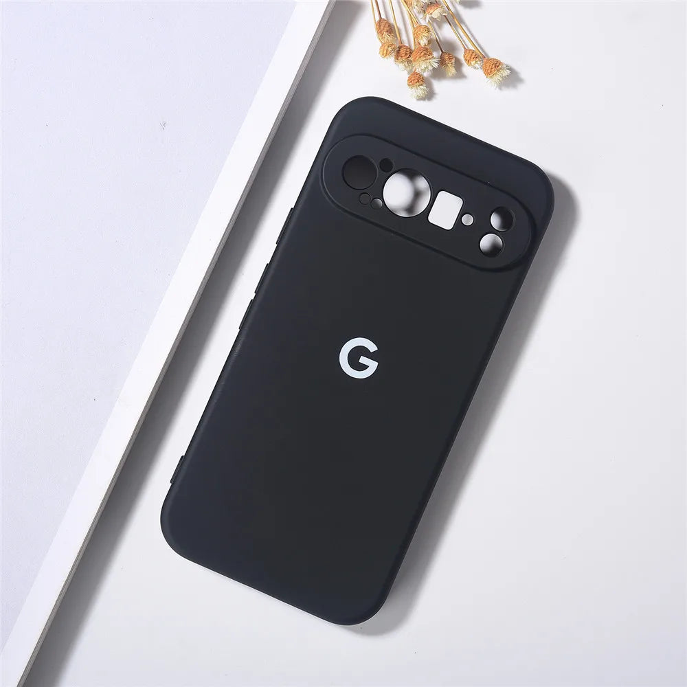 Original hülle für Google Pixel 9 Pro XL Hüllen flüssige Silikon TPU Rückseite für Pixel 9 9pro 9Proxl stoß feste Schutz coque