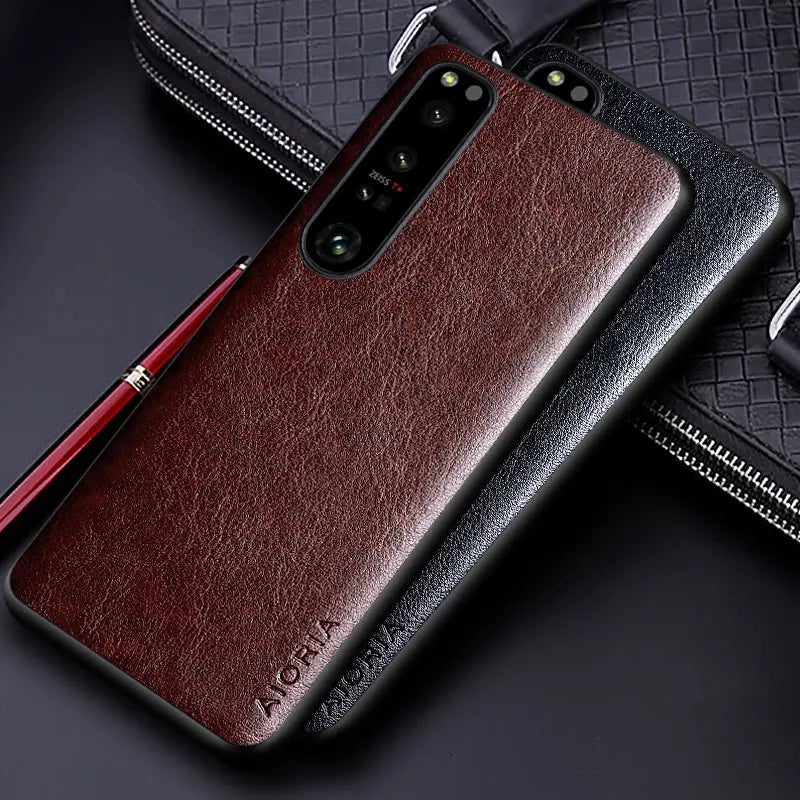 Luxuriöse PU-Lederhülle Sony Xperia