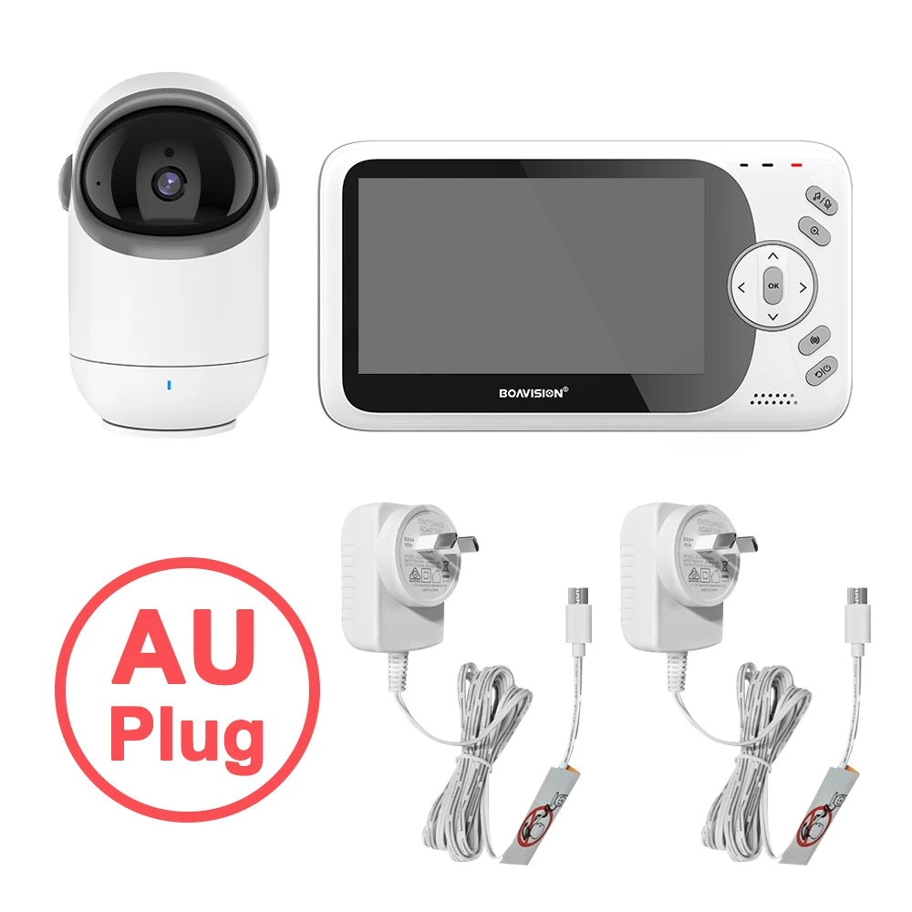 Video Baby Monitor 4.3 Inch Pan Tilt Camera
