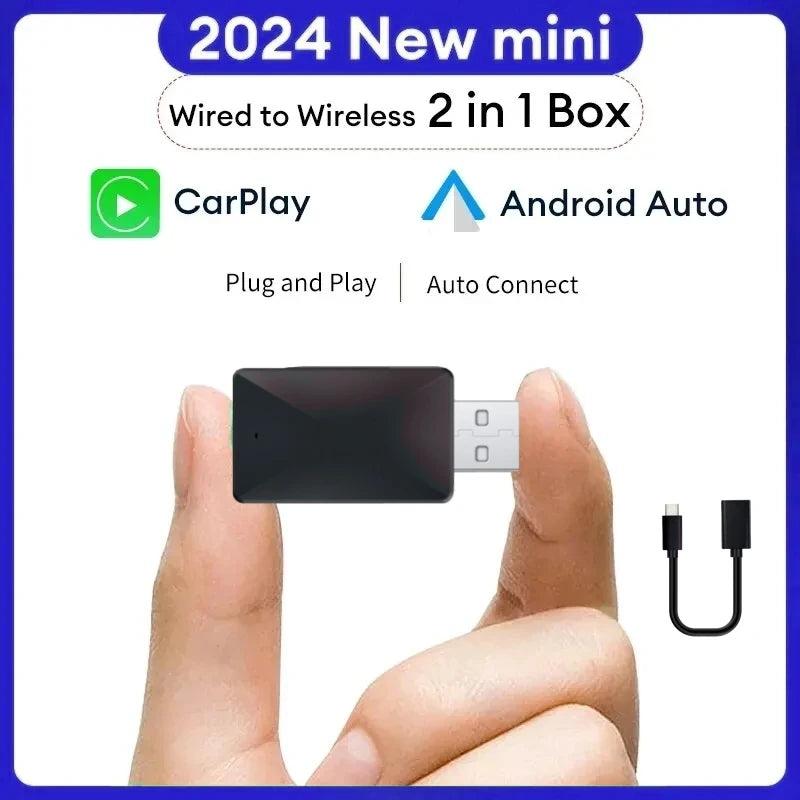 Kabelloser CarPlay Android Auto Adapter 2in1