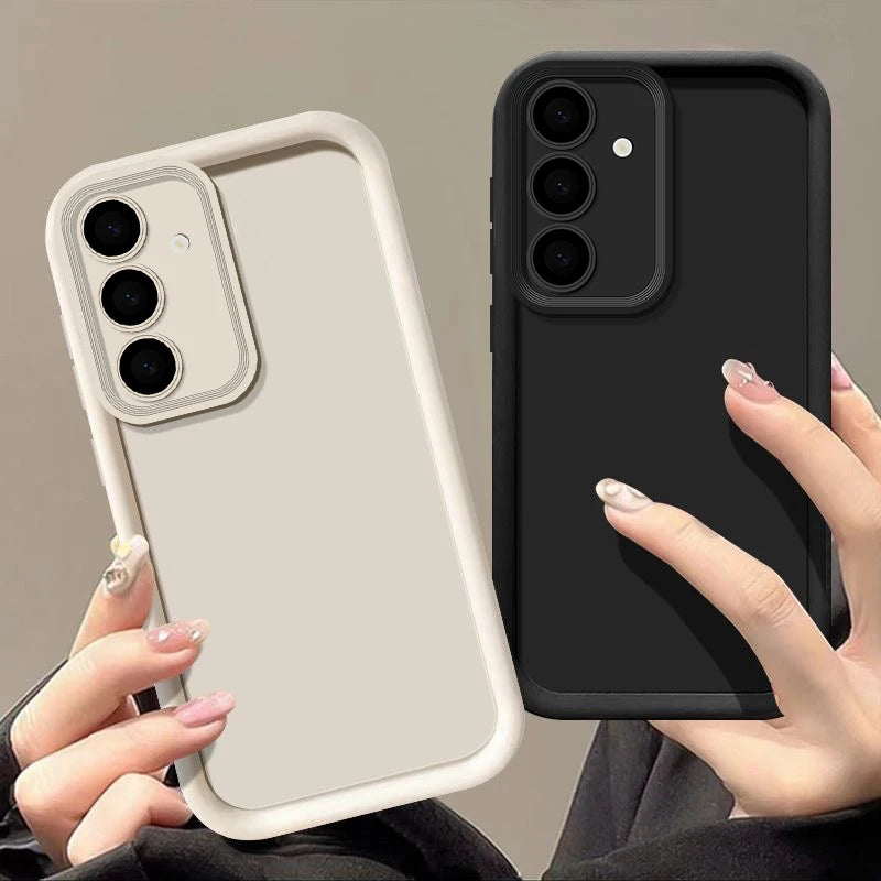 Candy Farbe Telefon Fall Für Samsung S25 S24 S23 S22 Ultra Plus S21 S24 FE A55 A34 A15 A35 A52 a53 A54 A16 5G Weiche Silikon Abdeckung