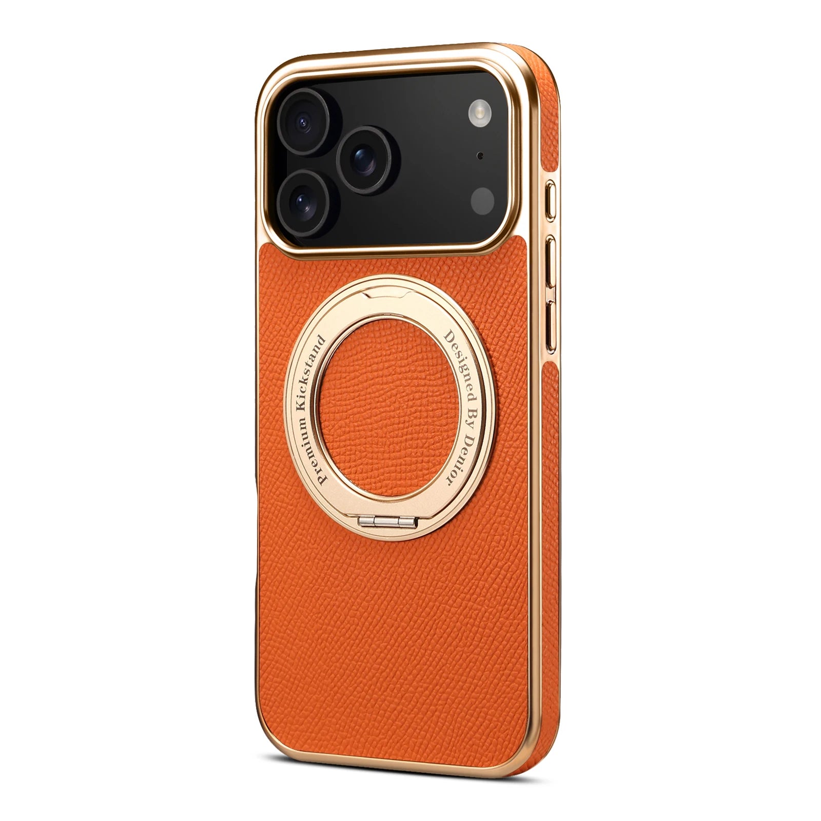 Echtleder Hülle mit Ringhalter für iPhone 17 Pro Max