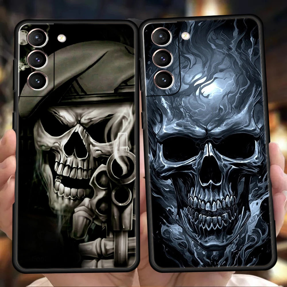 Schädel Handyhülle Schwarz Für Samsung Galaxy