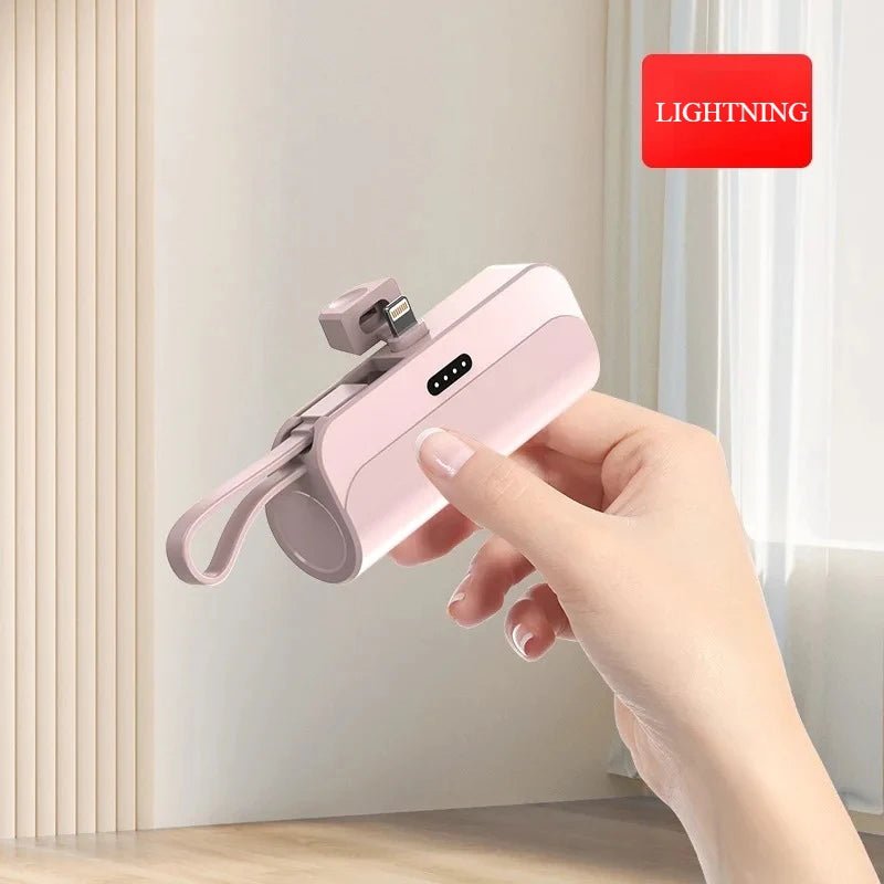 Kompakte 10000mAh Mini-Powerbank mit Schnellladung