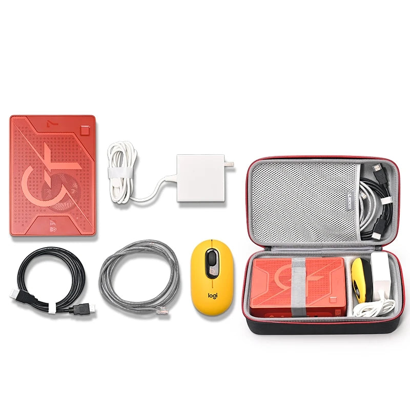 Mini PC Hardcase Tasche Stossfeste EVA Reise Tragetasche für Kompakte Desktop PCs