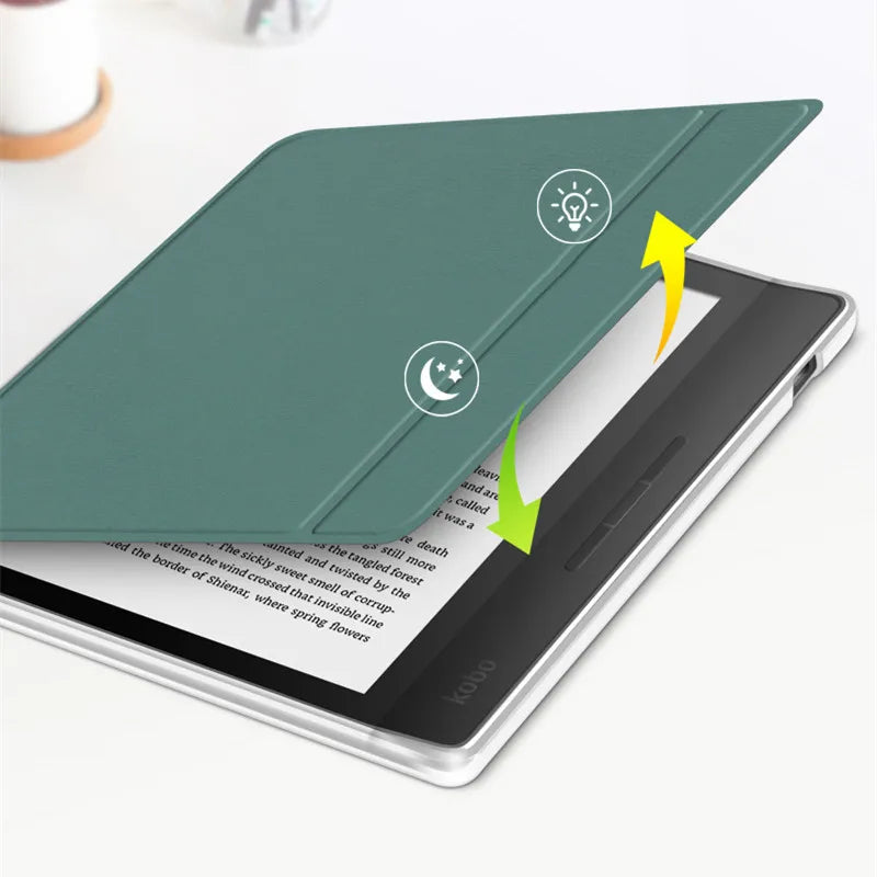 Schlanke PU-Lederhülle Kobo Libra 7 Zoll