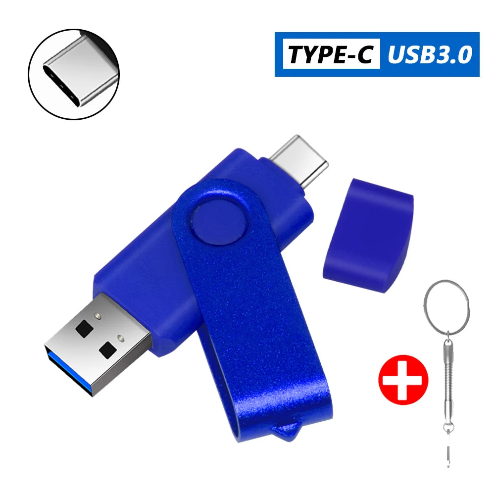 Typ-C USB 3.0 Hochgeschwindigkeits-Flashlaufwerk 2-in-1