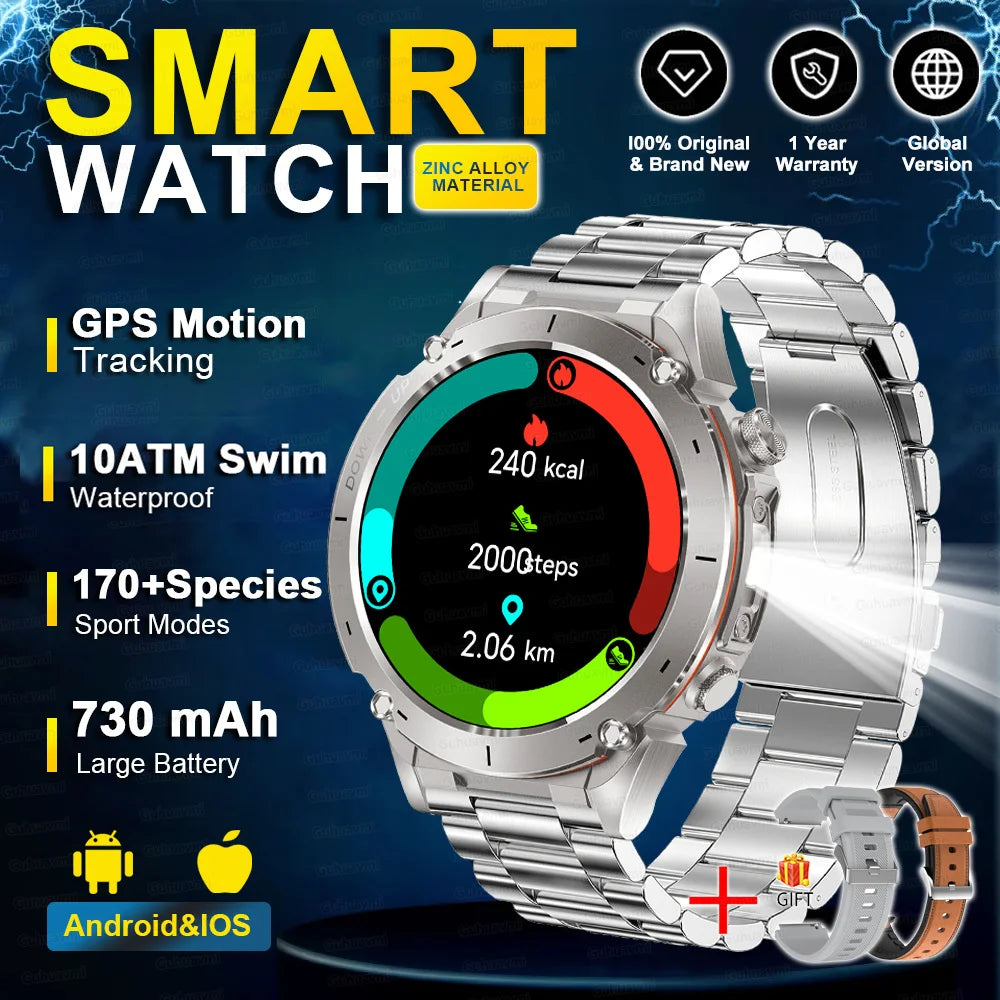 2025 Militär-Smartwatch mit GPS & Kompass für HUAWEI