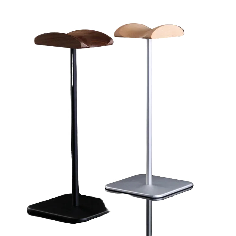 Klassischer Holz Kopfhörerhalter Walnuss Ständer