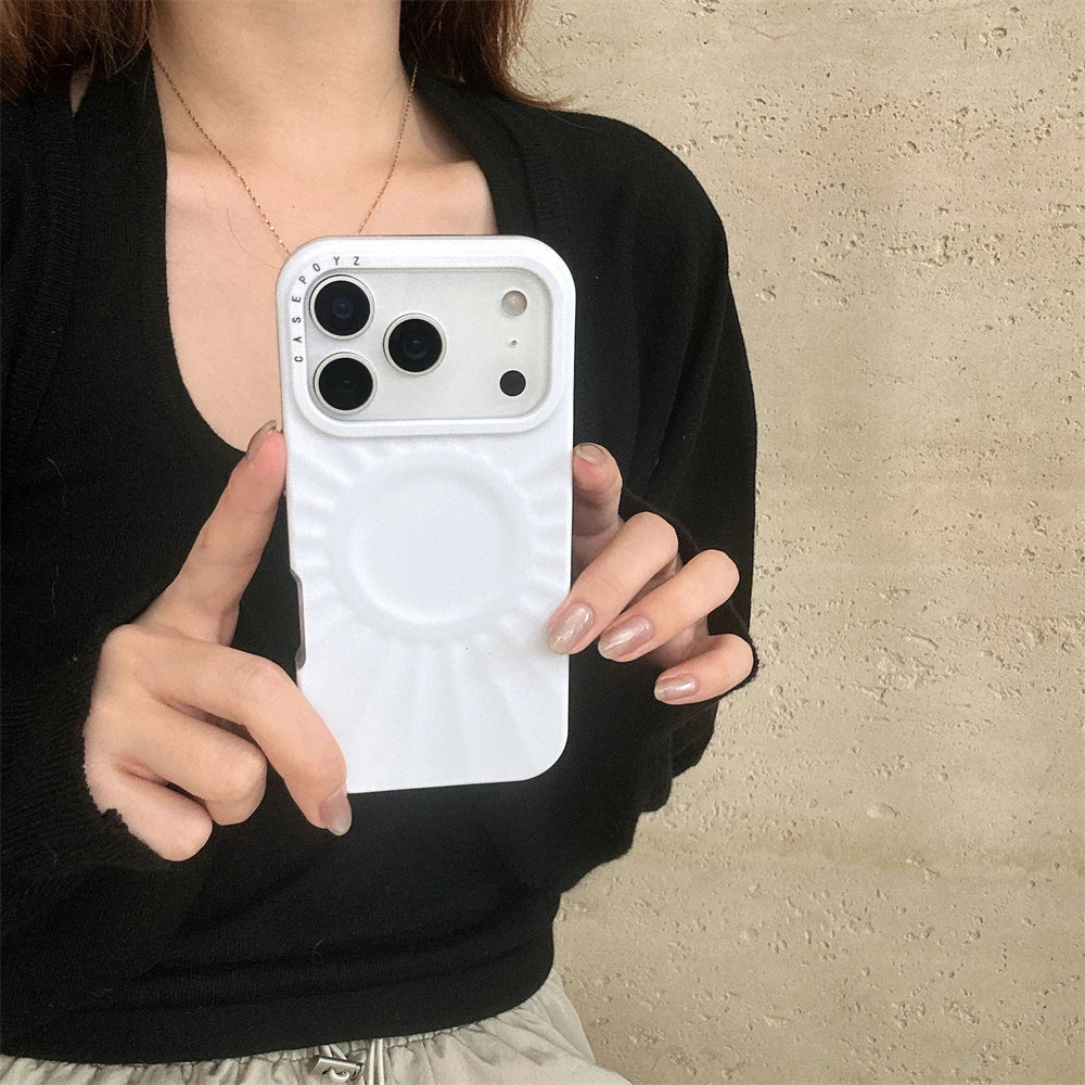 Luxus Ripple Silikon Hülle MagSafe iPhone Pro Max