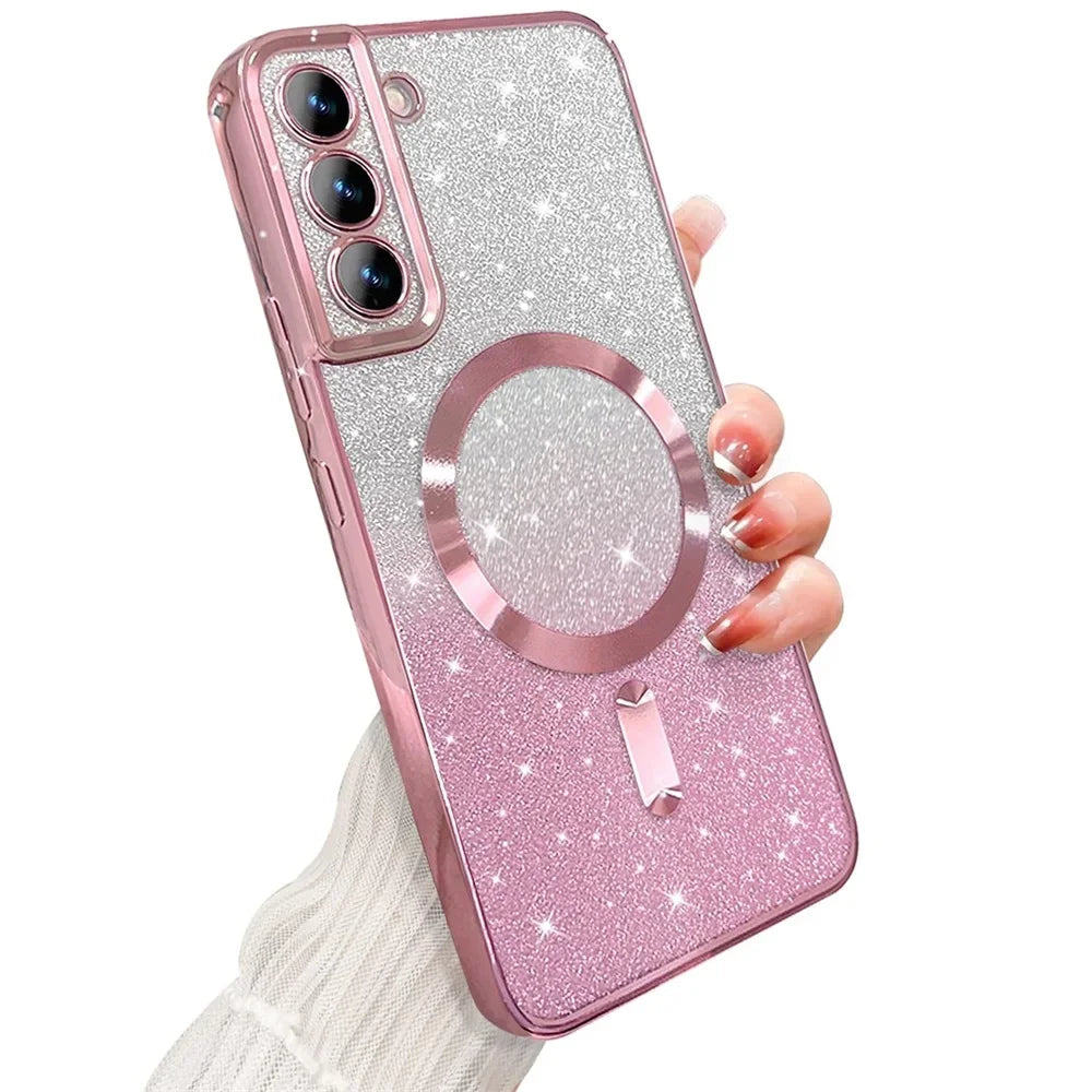 Glitzernde MagSafe Hülle Samsung Galaxy