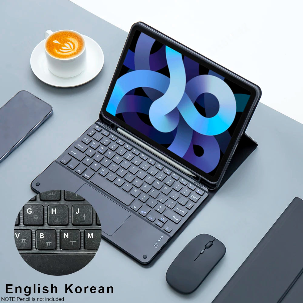 iPad Hülle mit Tastatur & Maus Set