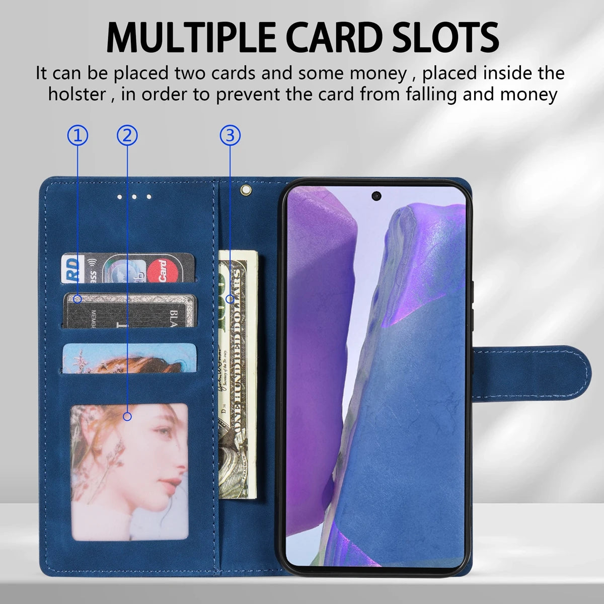 Magnetische Brieftasche Flip Case Samsung