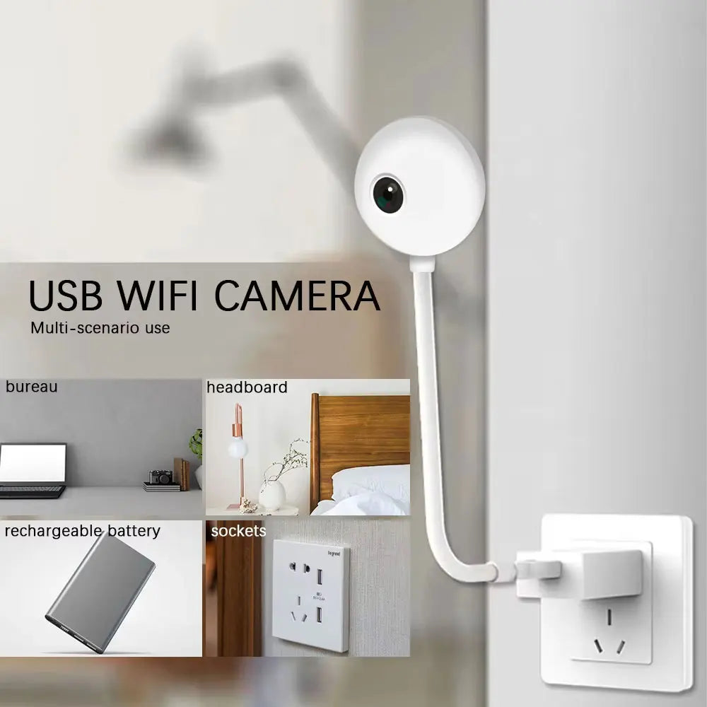5MP Mini WiFi Baby Monitor Camera with AI Tracking