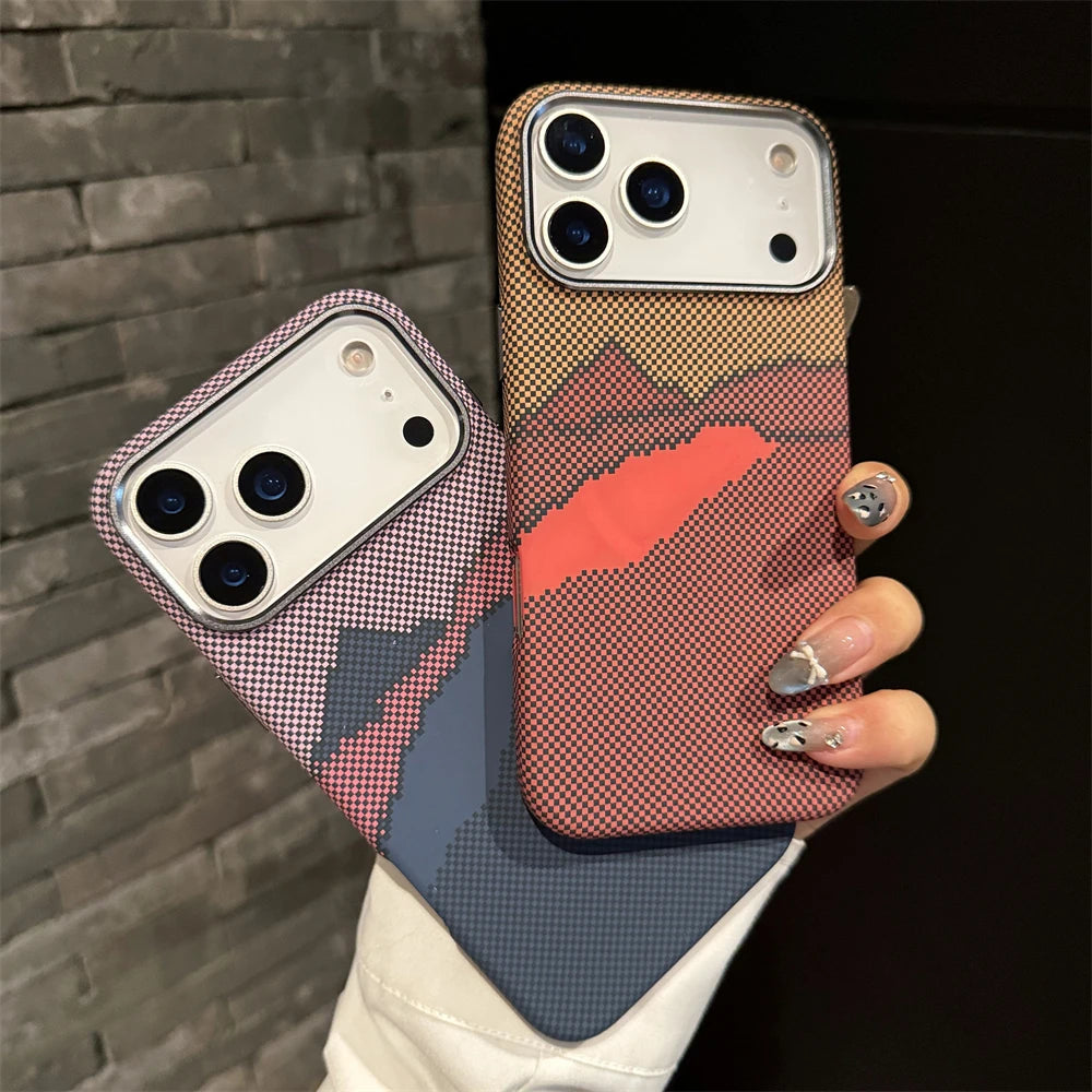 Kohlefaser MagSafe Hülle matt für iPhone 17