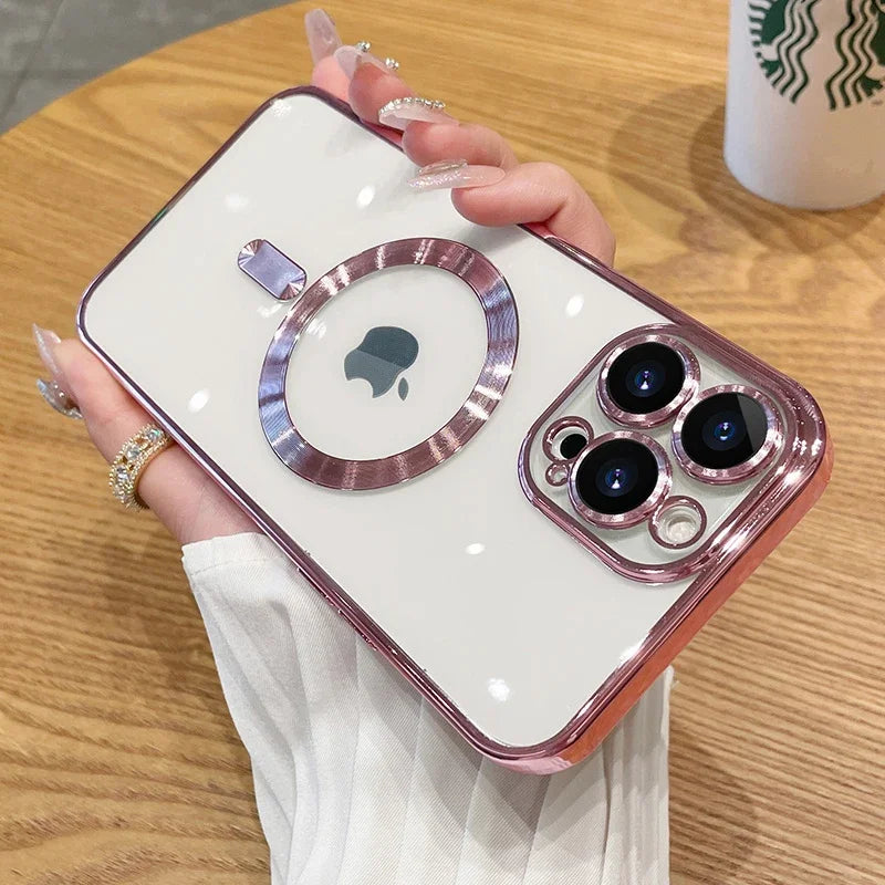 Magnetische Hülle für iPhone mit Glas