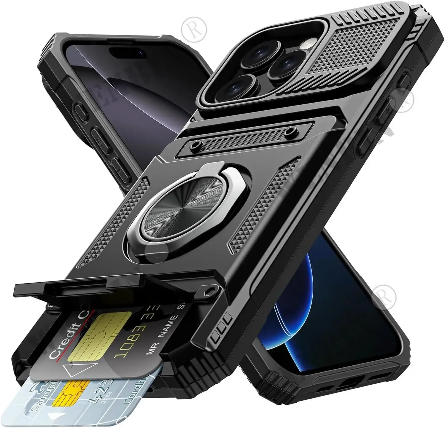 Magnetische Hülle mit Ringständer für iPhone 17 Pro