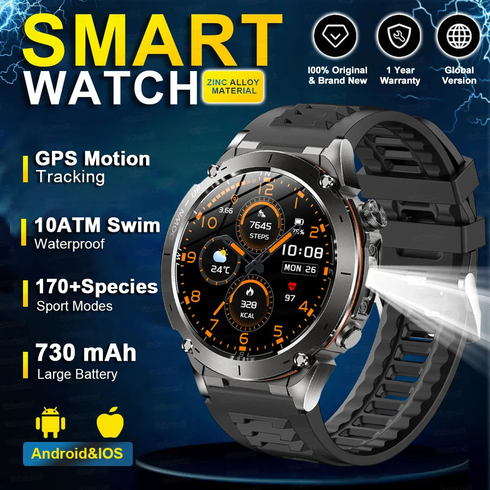 2025 Militär-Smartwatch mit GPS & Kompass für HUAWEI