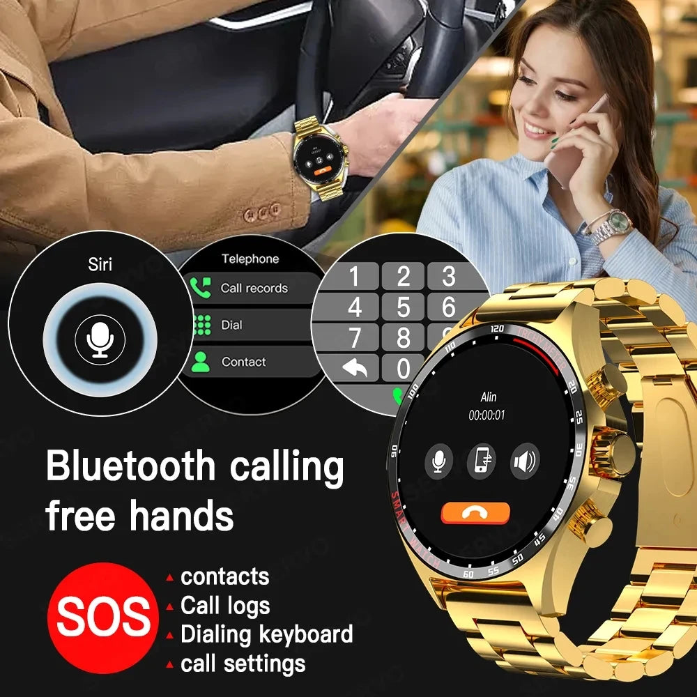 Outdoor GPS Smartwatch 2024 für Herren mit Anruf