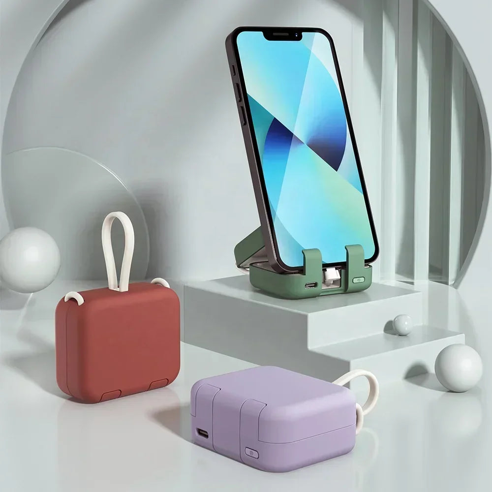 4000mAh faltbare Powerbank & Hülle für iPhone & Android