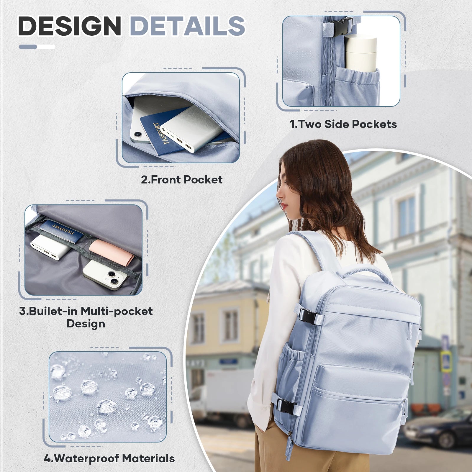 Modischer Laptop- & Reiserucksack