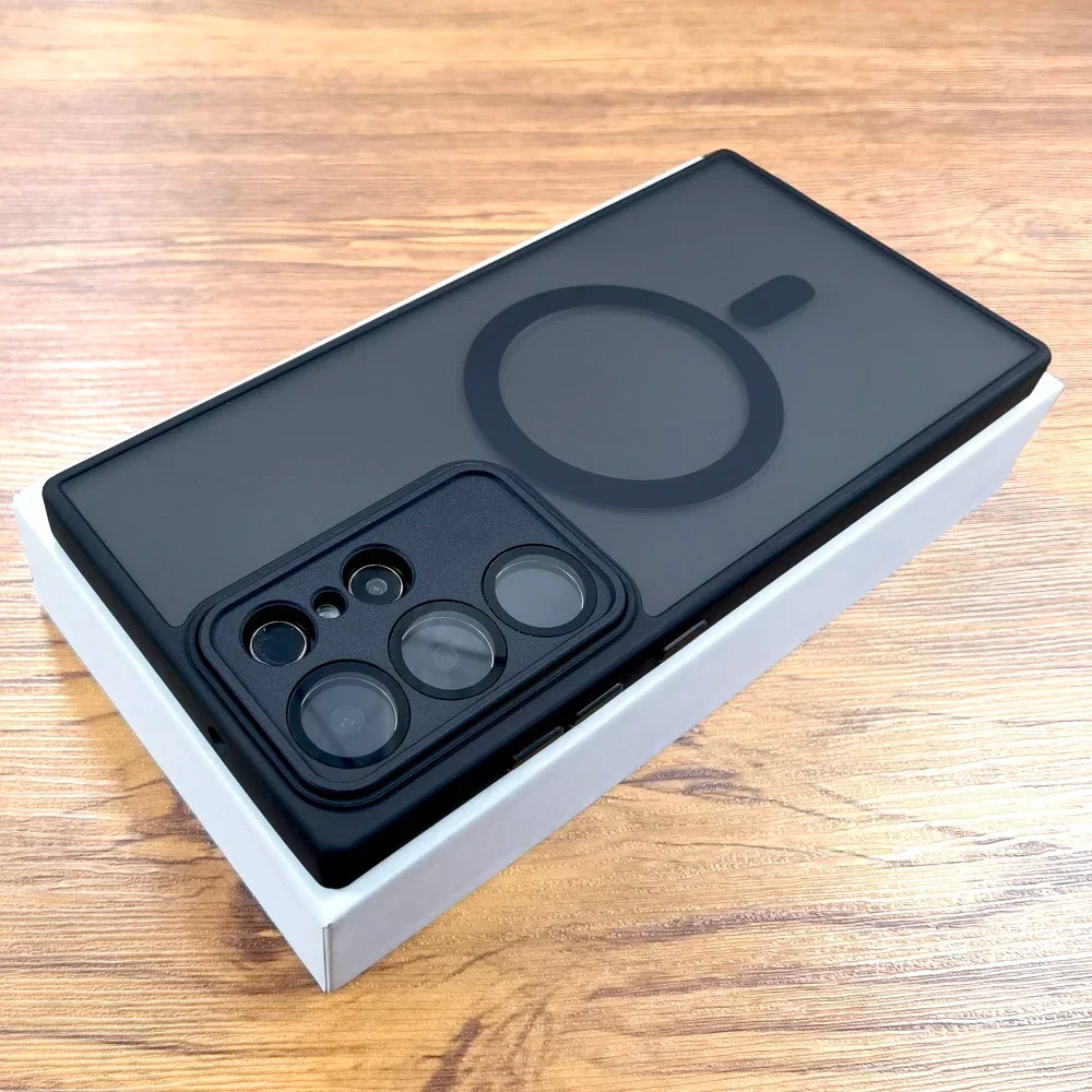 Luxus Matte Hülle Samsung Galaxy S22–S25 Ultra