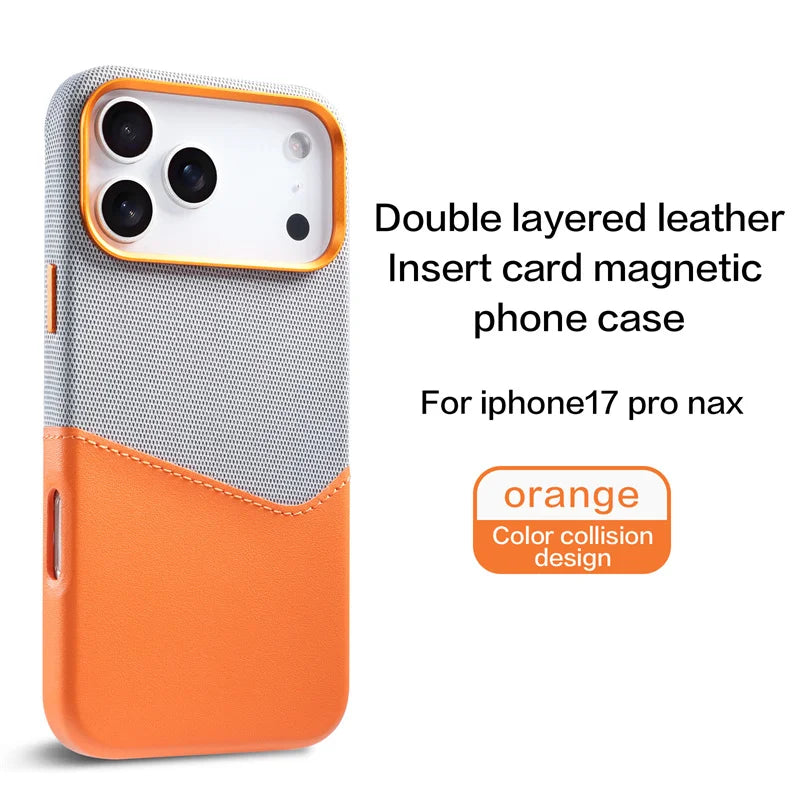 Kartenhalter MagSafe Ledertasche für iPhone 17 Pro Max
