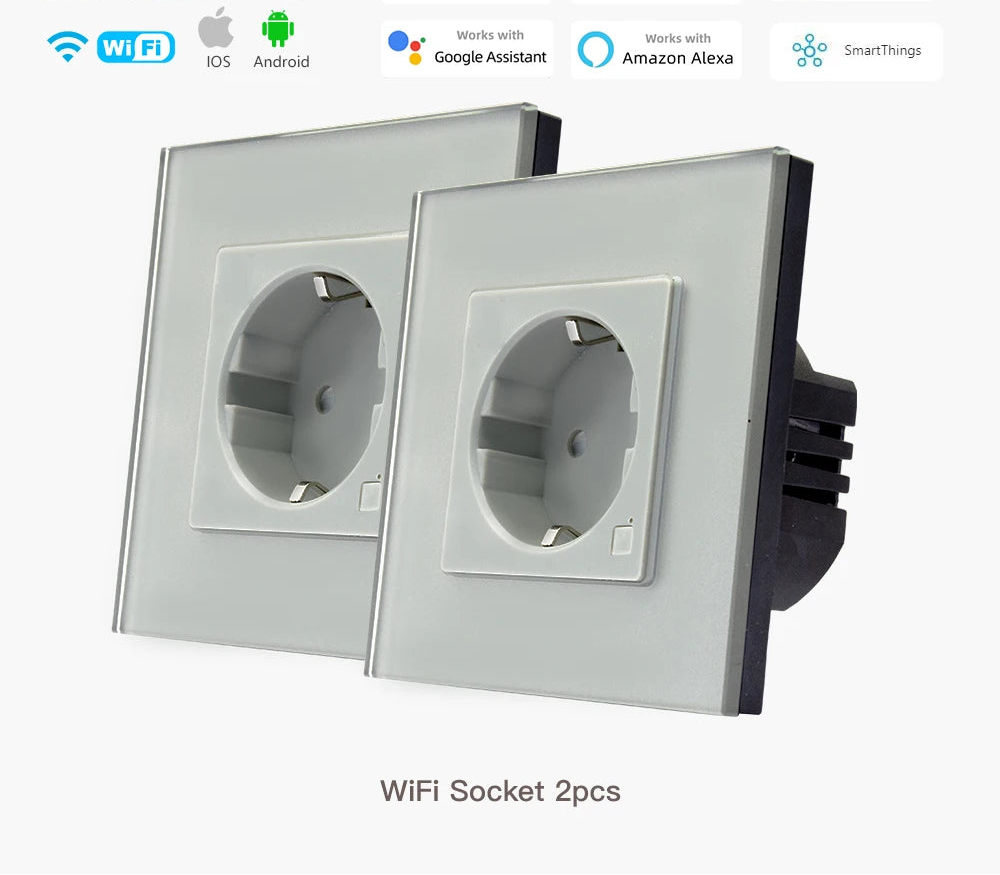 Smart WLAN Steckdose EU USB Typ-C Timer Alexa