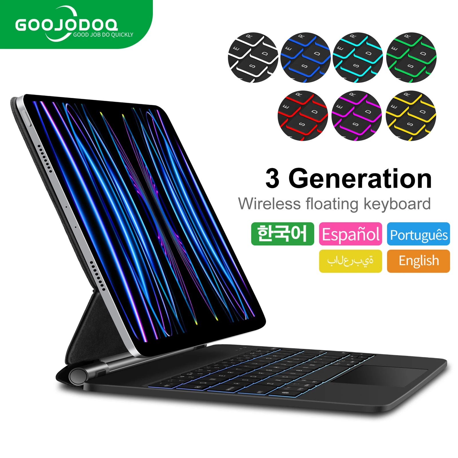 GOOJODOQ Magic Keyboard iPad Hülle