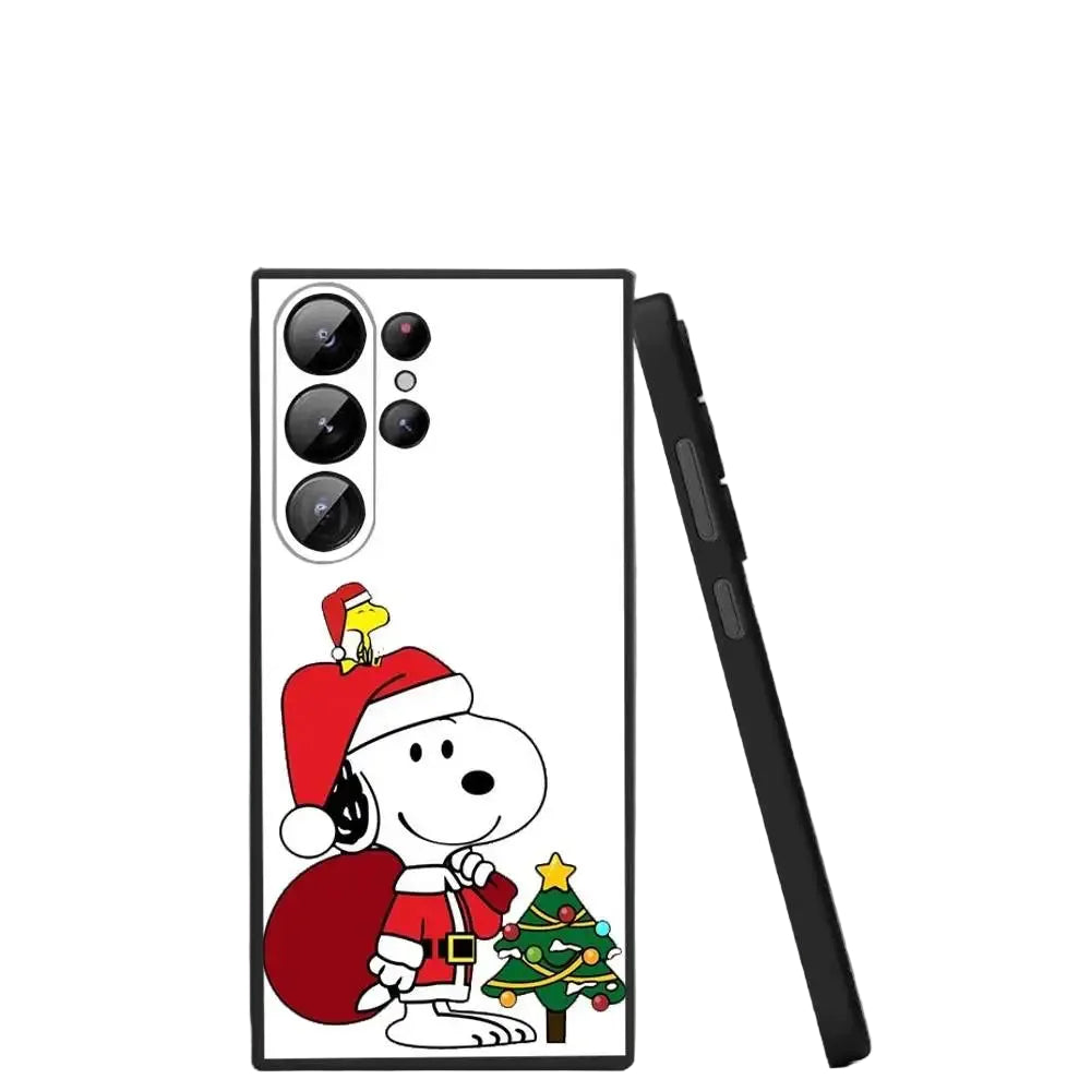 Cartoon Snoopy Weihnachts Handyhülle für Samsung S25