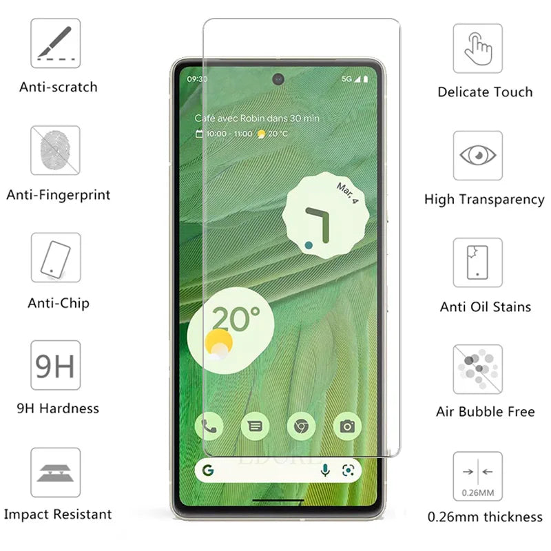 4er Set Panzerglas für Google Pixel Modelle