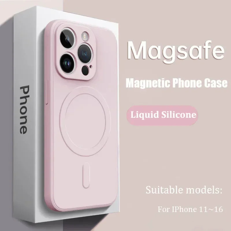 Luxus MagSafe Silikonhülle iPhone