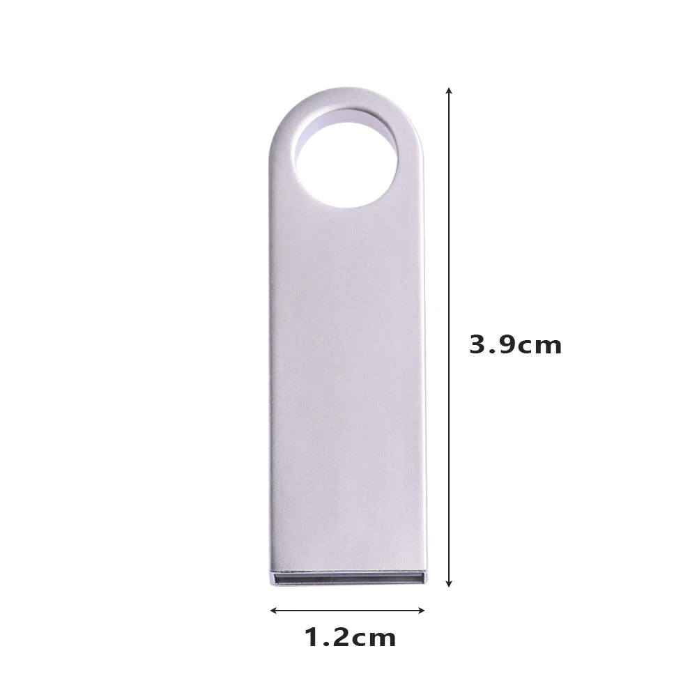 Bunter USB-Metall-Stick 4GB–128GB mit Schlüsselanhänger