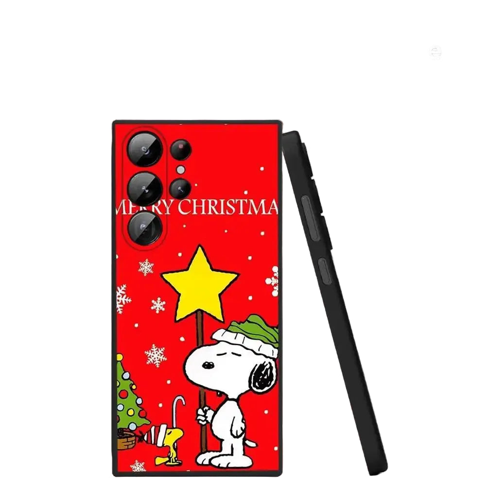 Cartoon Snoopy Weihnachts Handyhülle für Samsung S25
