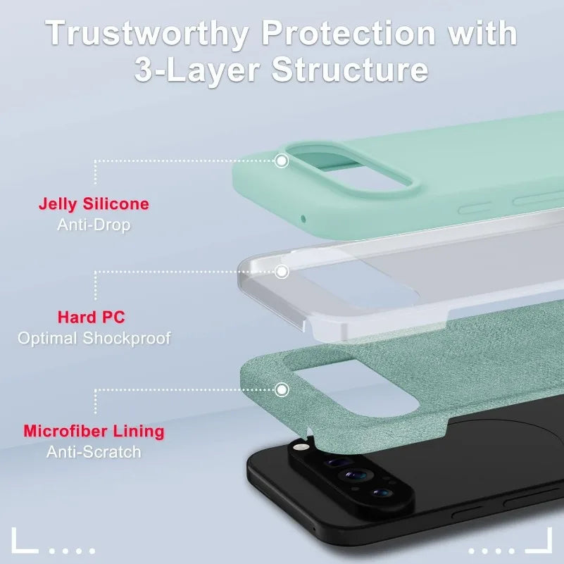 Weiche TPU Silikonhülle für Pixel 9 Pro