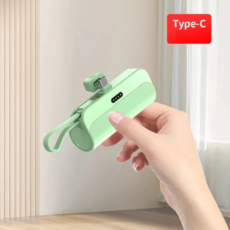 Kompakte 10000mAh Mini-Powerbank mit Schnellladung