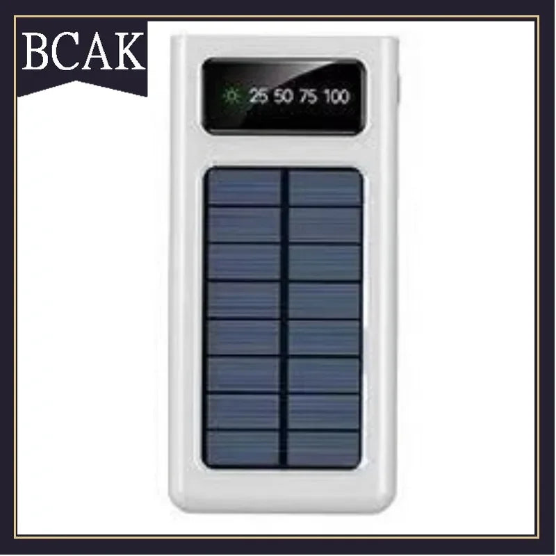 500000mAh Ultra-thin Solar Power Bank with Cable