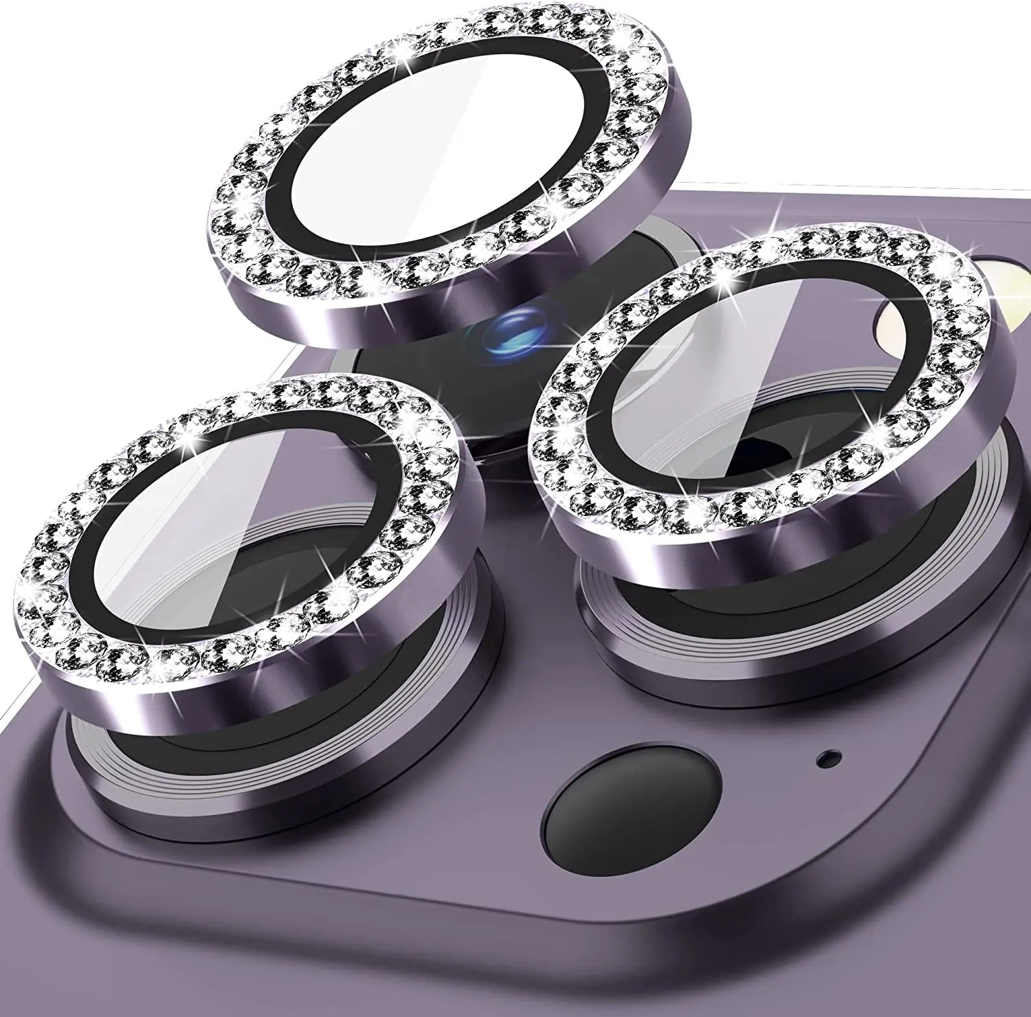 Glitzer Diamant Kamera Schutz iPhone