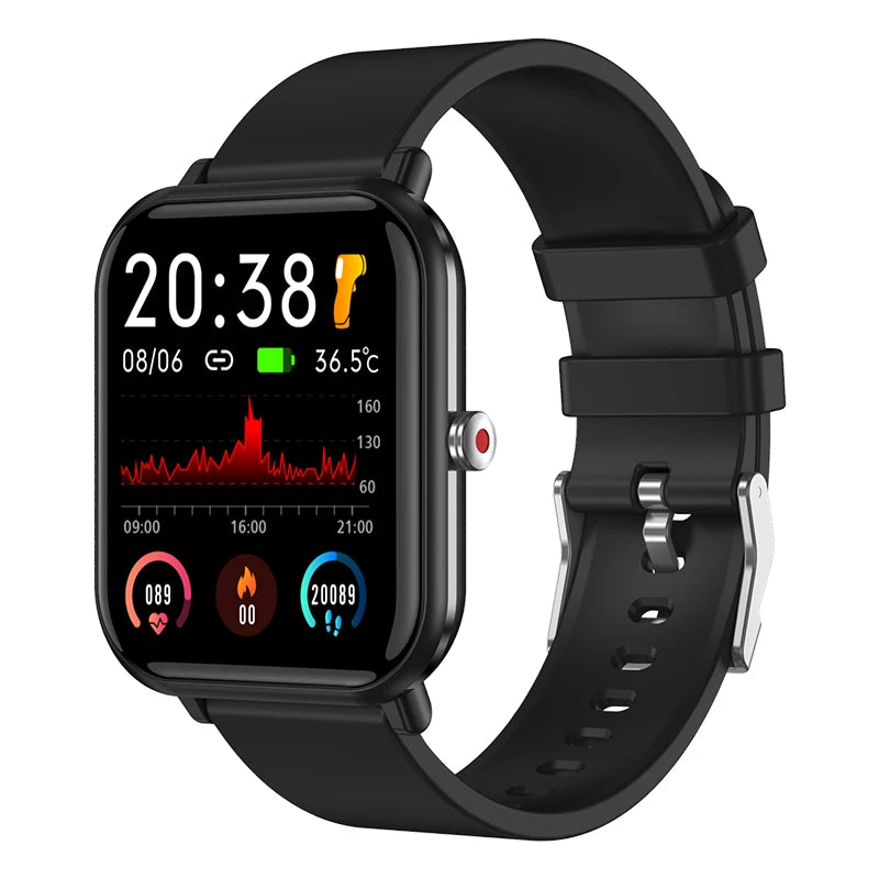 Smartwatch 2024 mit Anrufen, Musik & Temperatur-Messung
