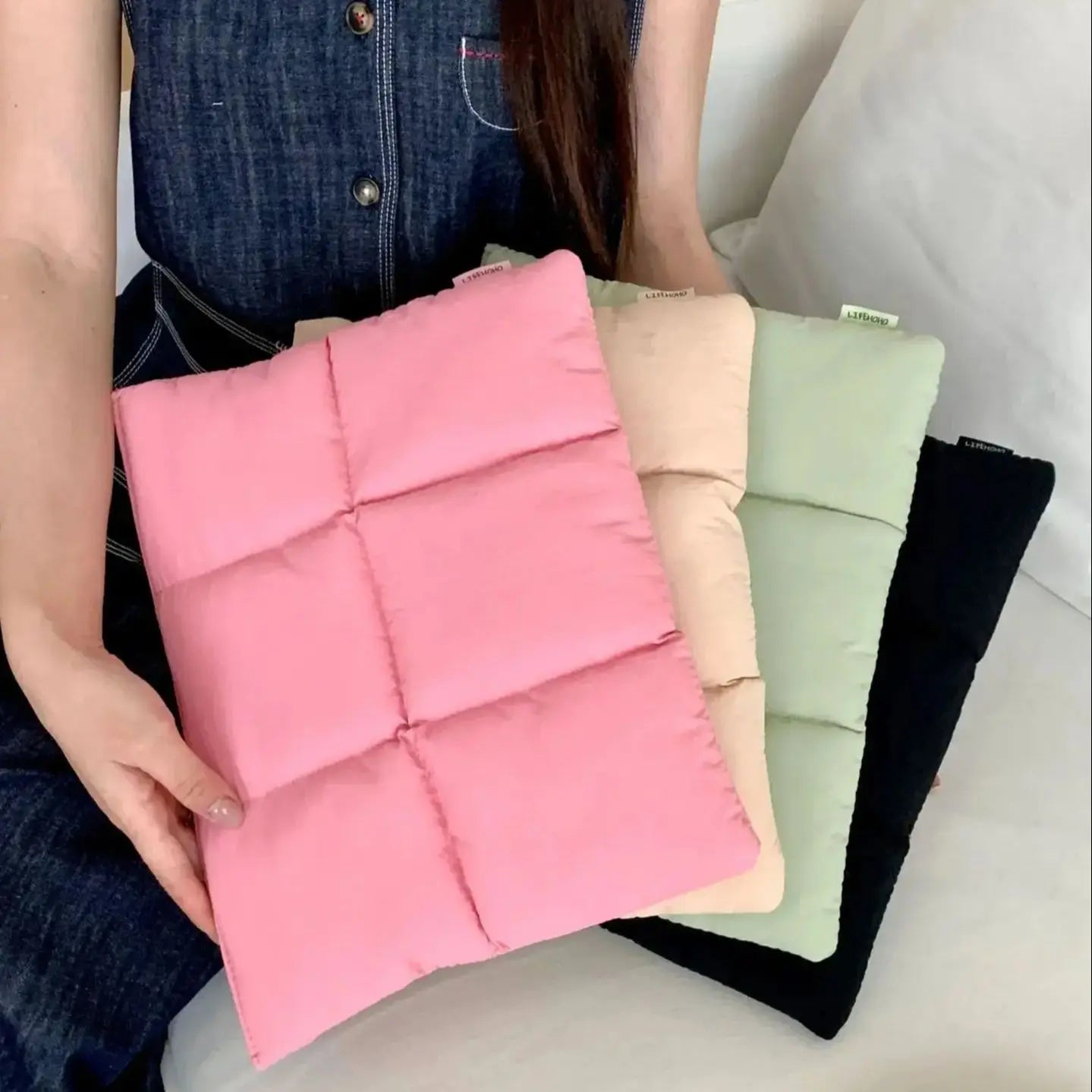 Gesteppte Puffy Laptoptasche 13-16 Zoll