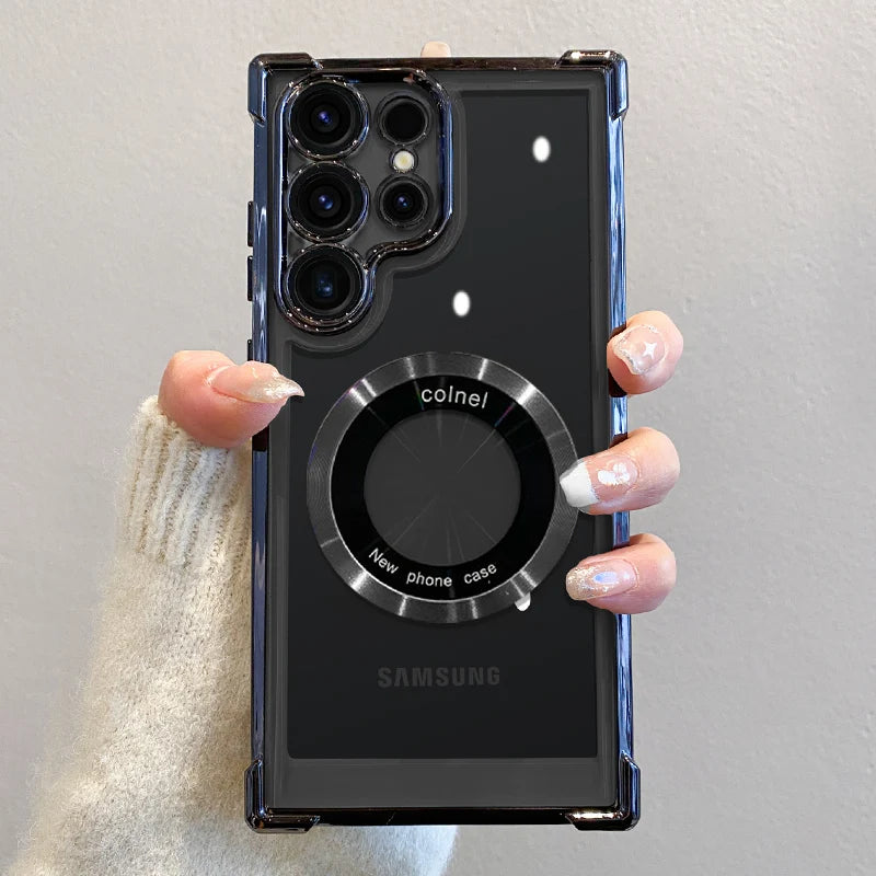 Samsung Luxus Magnet Hülle Clear